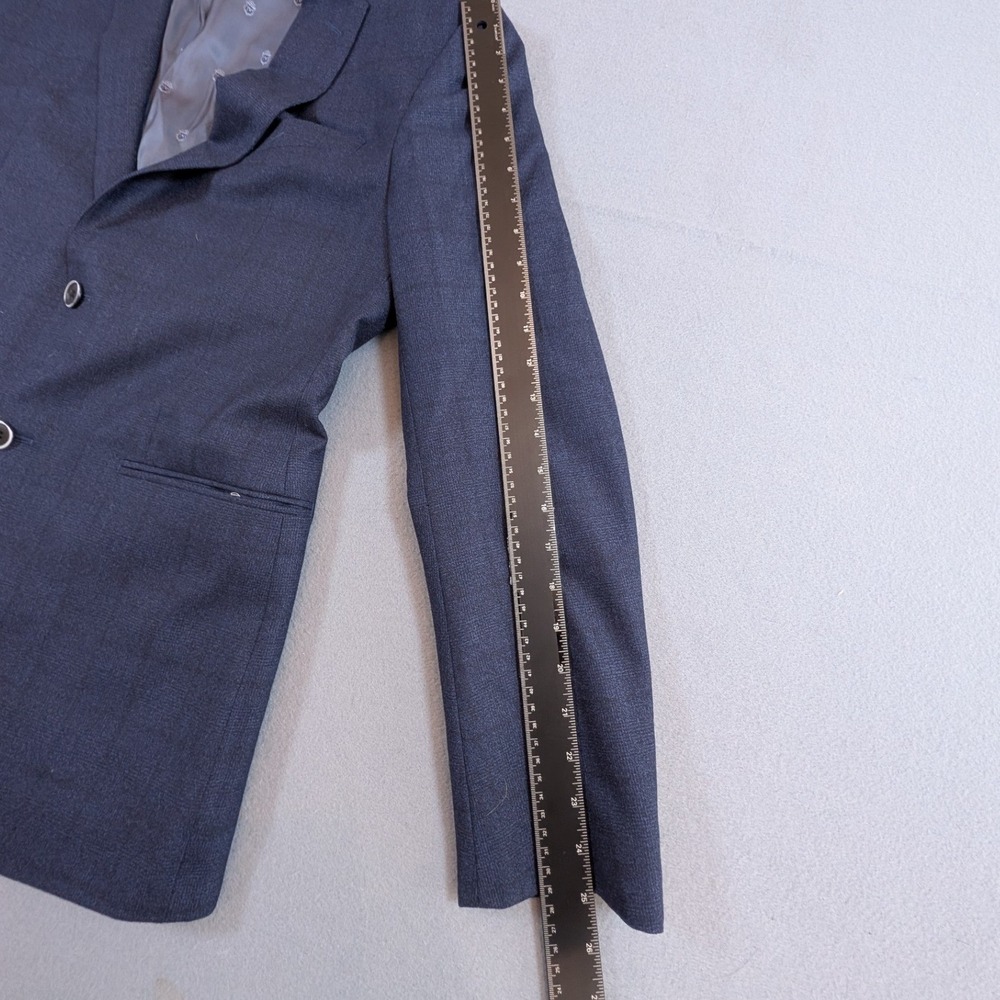 John Varvatos Bedford Blazer Mens 40R Navy Blue Wool 2-Button Sport Coat - Picture 5 of 7